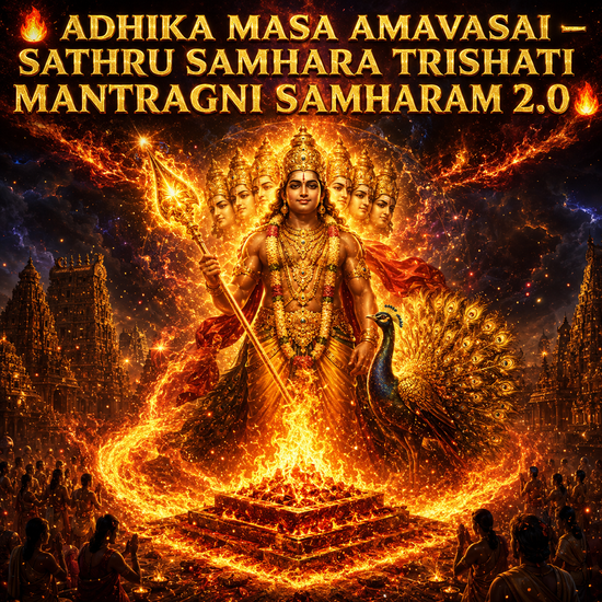 🔥 ADHIKA MASA AMAVASAI – SATHRU SAMHARA TRISHATI-MANTRAGNI SAMHARAM 2.0 🔥