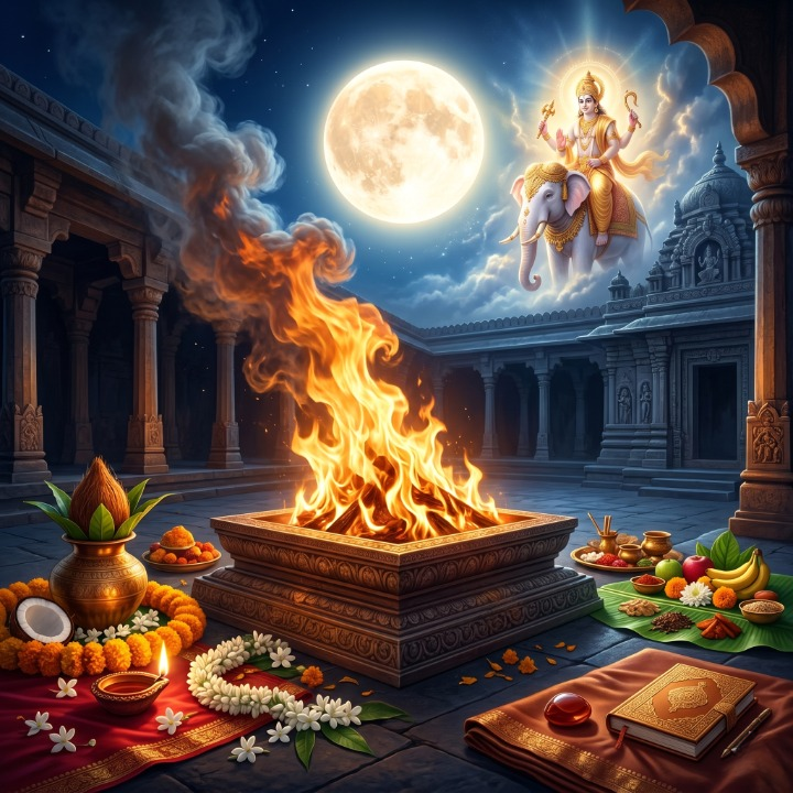🔱 CHITRA POURNAMI — CHITRA GUPTA PUJA & INDRA HOMAM FOR PROSPERITY | 1.5.26