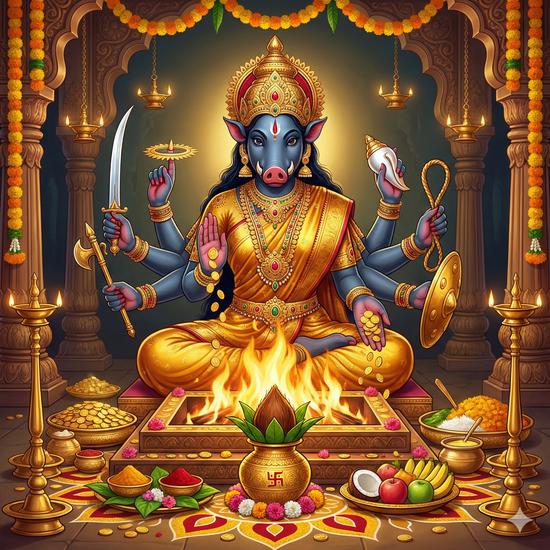 Gupt Navaratri Labha Panchami Lakshmi Varahi Homam 23.1.26 - Homam | PoojaHomam
