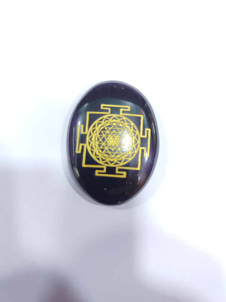 Shri Yantra Stone Coin